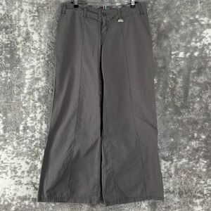 B By Burton Size 8 Wide‎ Leg Casual Chino Trousers Grey Full Length Women
